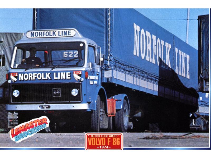 FICHE TECHNIQUE CAMION VOLVO F 86 1974