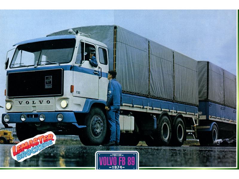FICHE TECHNIQUE CAMION VOLVO FB 89 1974