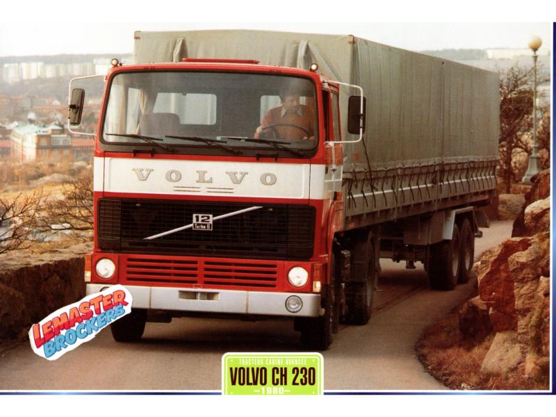 FICHE TECHNIQUE CAMION VOLVO CH230 1980