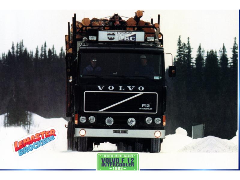 FICHE TECHNIQUE CAMION VOLVO F12 INTERCOOLER 1983