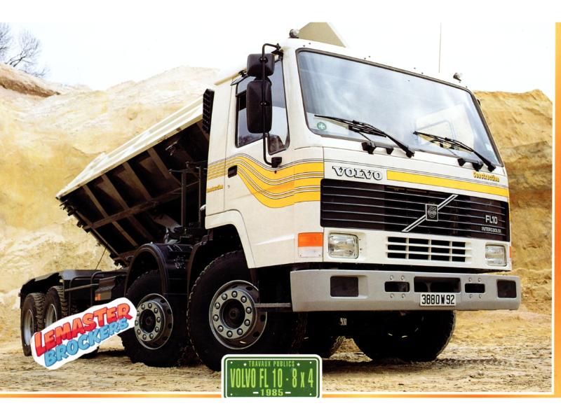 FICHE TECHNIQUE CAMION VOLVO FL10 8X4 1985