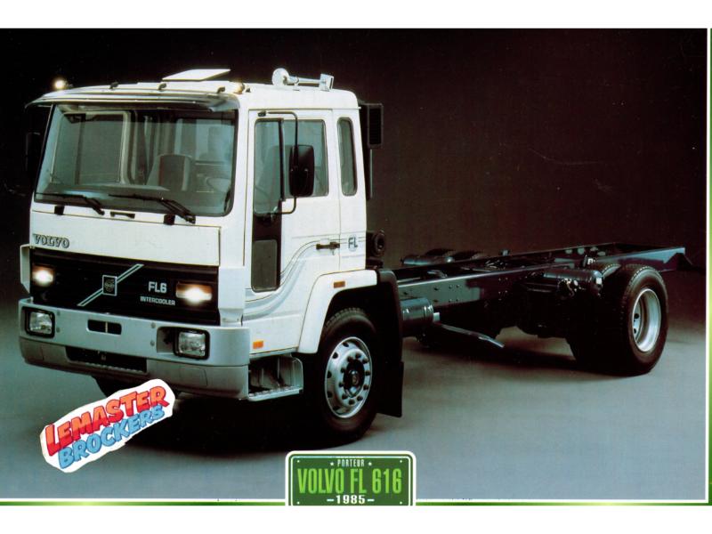 FICHE TECHNIQUE CAMION VOLVO FL 616 1985