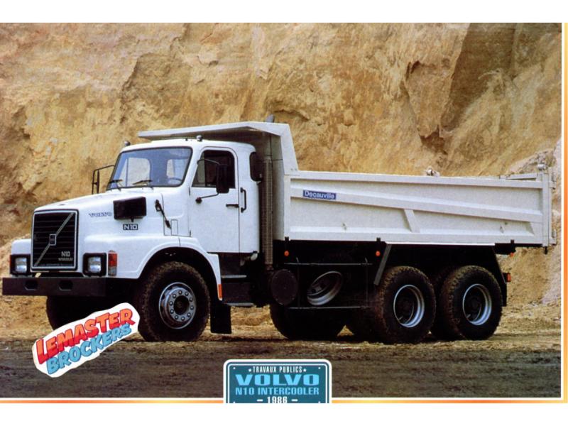 FICHE TECHNIQUE CAMION VOLVO N10 INTERCOOLER 1986
