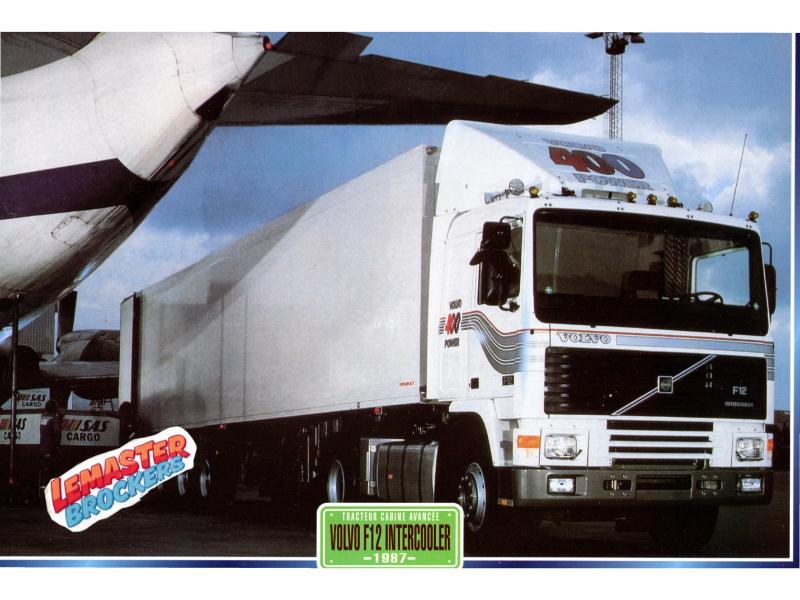 FICHE TECHNIQUE CAMION VOLVO F12 INTERCOOLER 1987