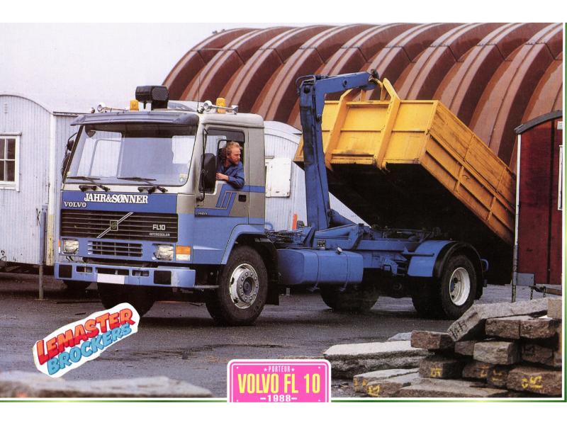 FICHE TECHNIQUE CAMION VOLVO FL10 1988