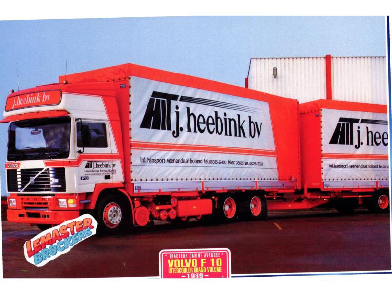 FICHE TECHNIQUE CAMION VOLVO F10 INTERCOOLER GRAND VOLUME