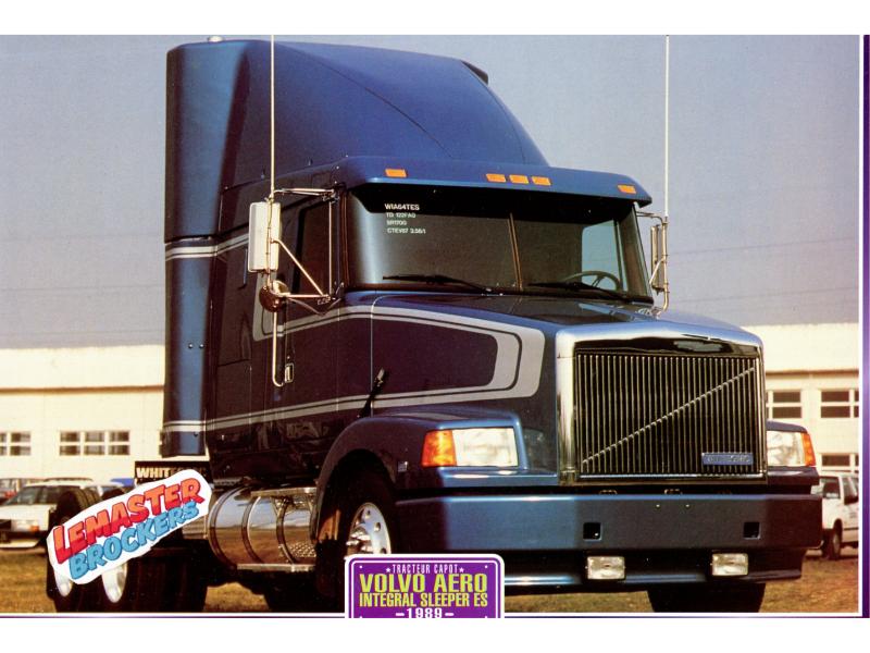FICHE TECHNIQUE CAMION VOLVO AERO INTEGRAL SLEEPER ES 1989