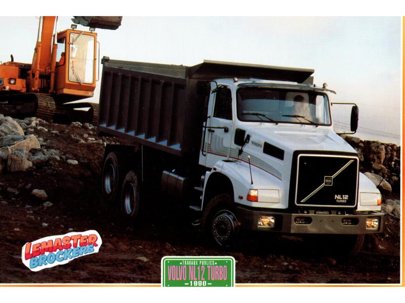 FICHE TECHNIQUE CAMION VOLVO NL12 TURBO 1990