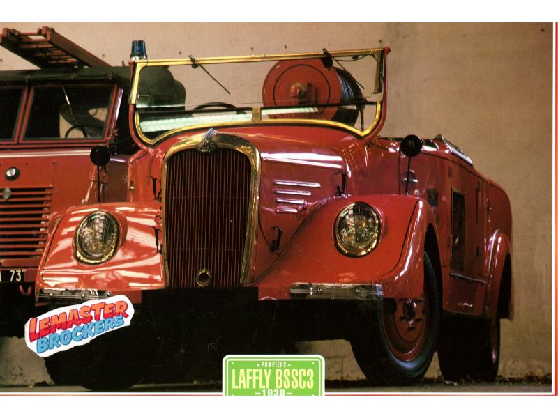 FICHE CAMION LAFFLY BSSC3 1939 POMPIER