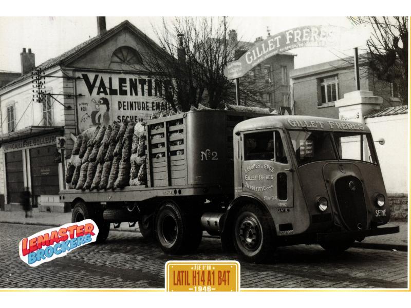 FICHE CAMION LATIL H14 A1 B4T 1946