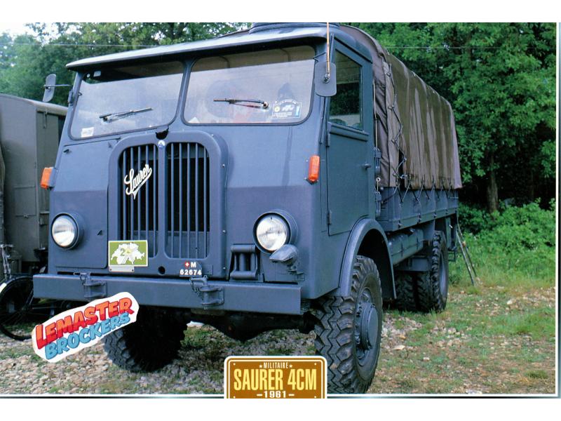 FICHE CAMION MILITAIRE SAURER 4CM 1961