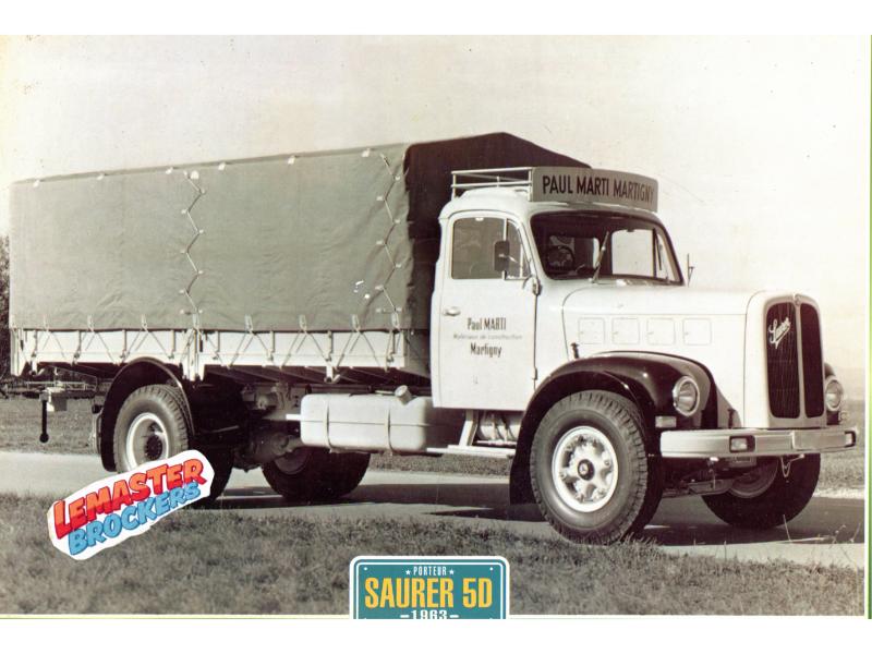 FICHE COLLECTION CAMION SAURER 50 1963