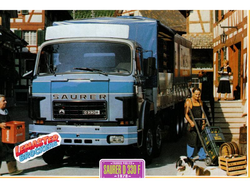 FICHE COLLECTION CAMION SAURER D330F 1978