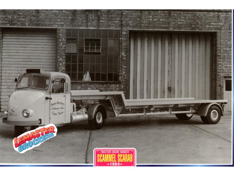FICHE COLLECTION CAMION SCAMMEL SCARAB 1963
