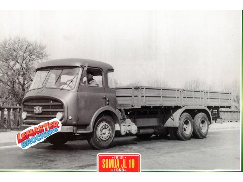 FICHE COLLECTION CAMION SOMUA JL19 1956