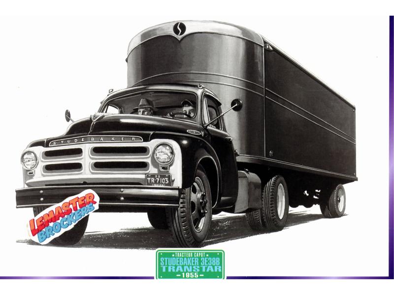 FICHE COLLECTION CAMION STUDEBAKER 3E38B TRANSTAR 1955