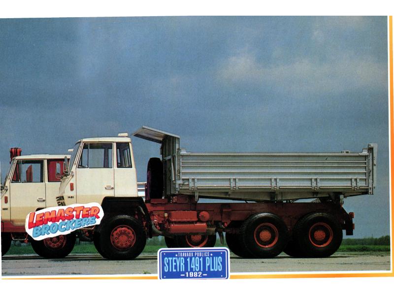 FICHE COLLECTION CAMION STEYR 1491 PLUS 1982