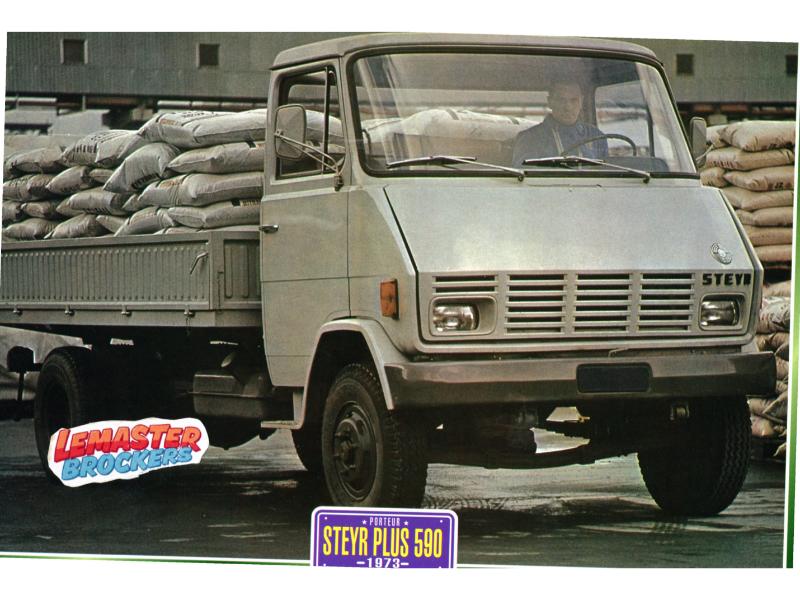 FICHE COLLECTION CAMION STEYR PLUS 590 1973