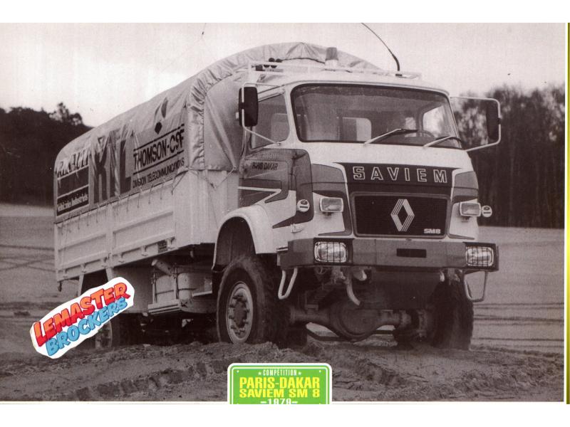 FICHE COLLECTION CAMION PARIS-DAKAR SAVIEM SM8 1979