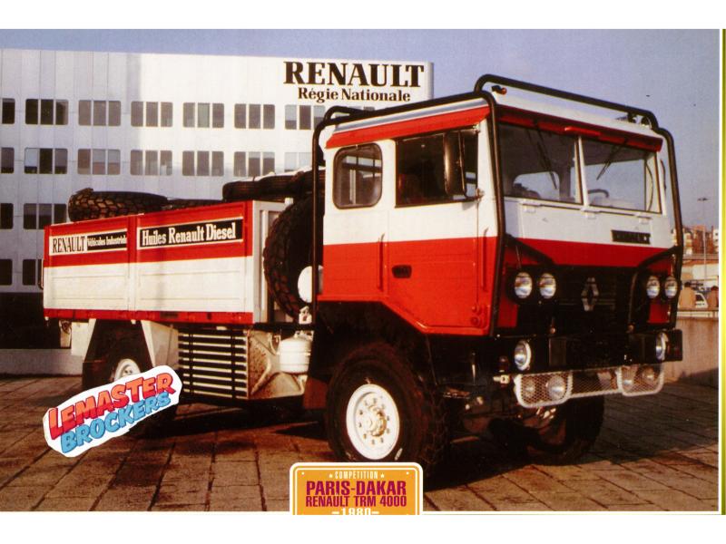 FICHE COLLECTION CAMION PARIS-DAKAR RENAULT TRM4000 1980