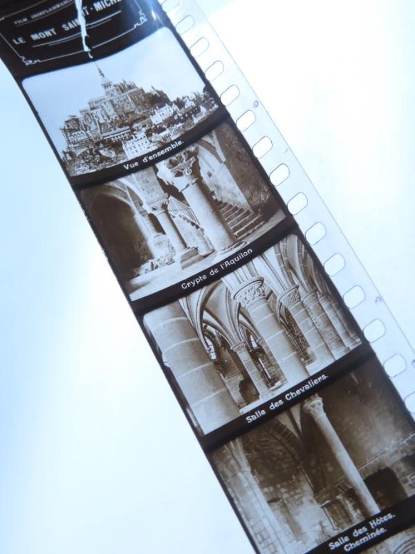 FILM PATHÉORAMA – LE MONT ST-MICHEL N°28 – BOBINE ET BOÎTE DÉPOQUE
