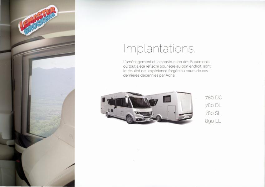 CATALOGUE ADRIA SUPERSONIC – BROCHURE ORIGINALE 2023