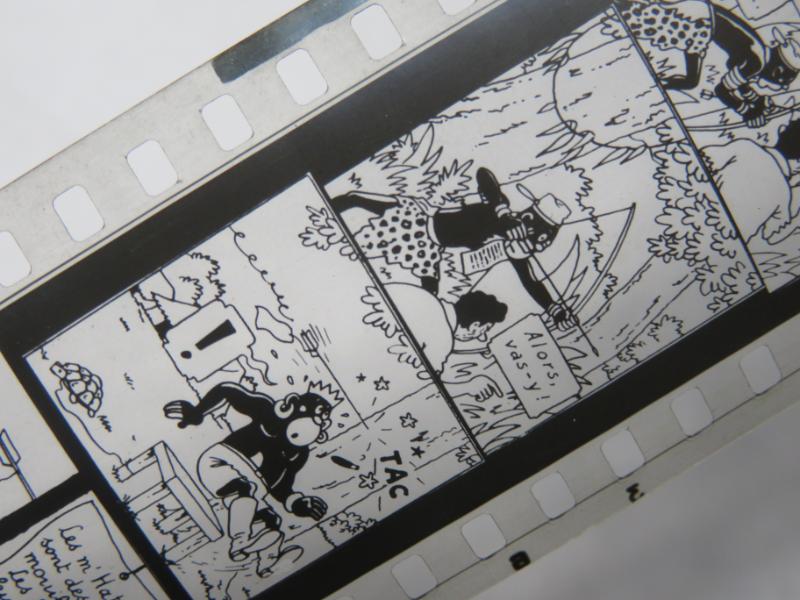 FILMS FIXES ANCIENS TINTIN AU CONGO 1950