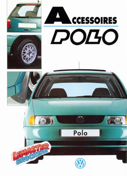 BROCHURE ACCESSOIRES VOLKSWAGEN POLO