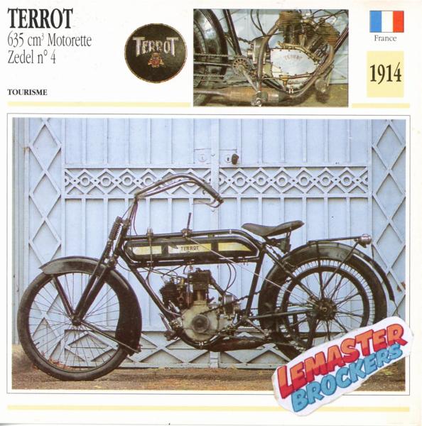 FICHE MOTO TERROT MOTORETTE ZEDEL N°4