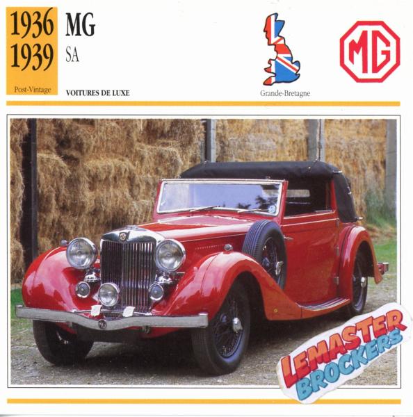 FICHE MG SA 1936 1939