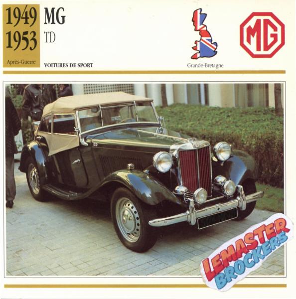 FICHE MG TD 1949 1953