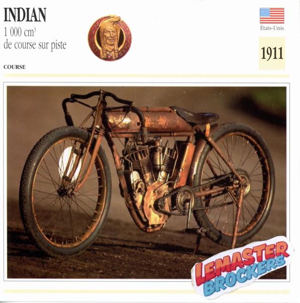 FICHE COLLECTION MOTO INDIAN 1911