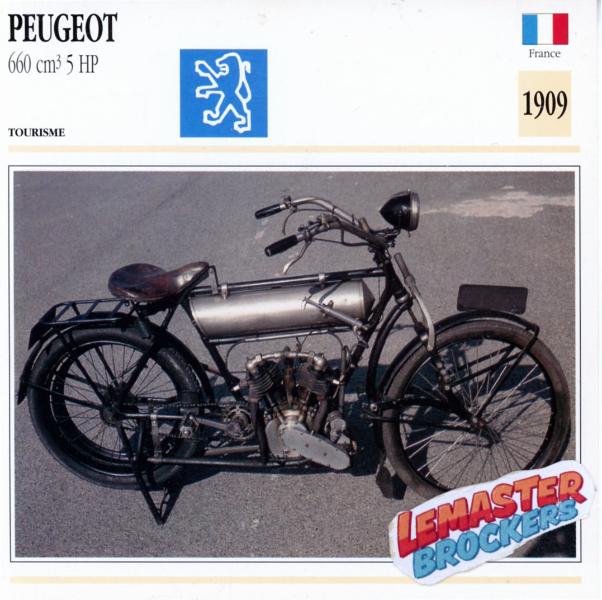 FICHE PEUGEOT 660 5HP 1909