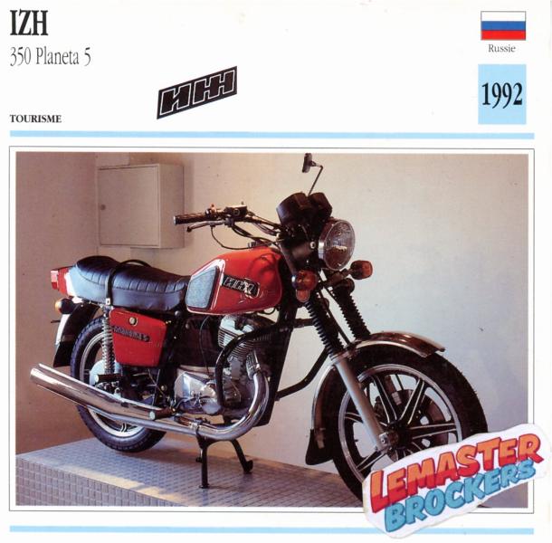 FICHE IZH 350 PLANETA 5 1992