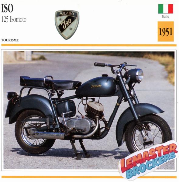 FICHE ISO 125 ISOMOTO 1951