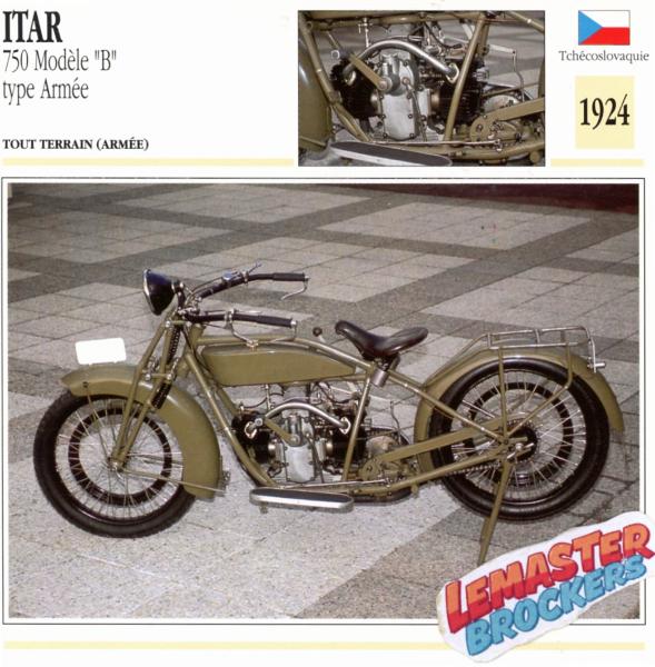 FICHE ITAR 750 B ARMEE 1924