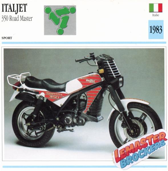 FICHE ITALJET 350 ROAD MASTER 1983