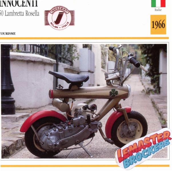 FICHE INNOCENTI 50 LAMBRETTA ROSELLA 1966