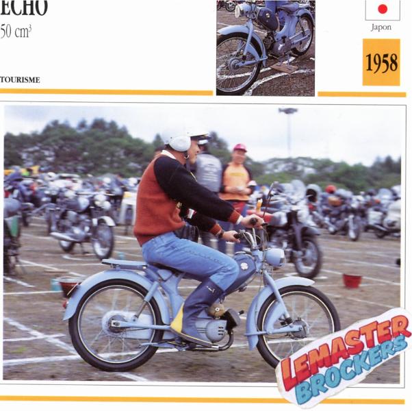 FICHE CYCLOMOTEUR ECHO 50cc 1958
