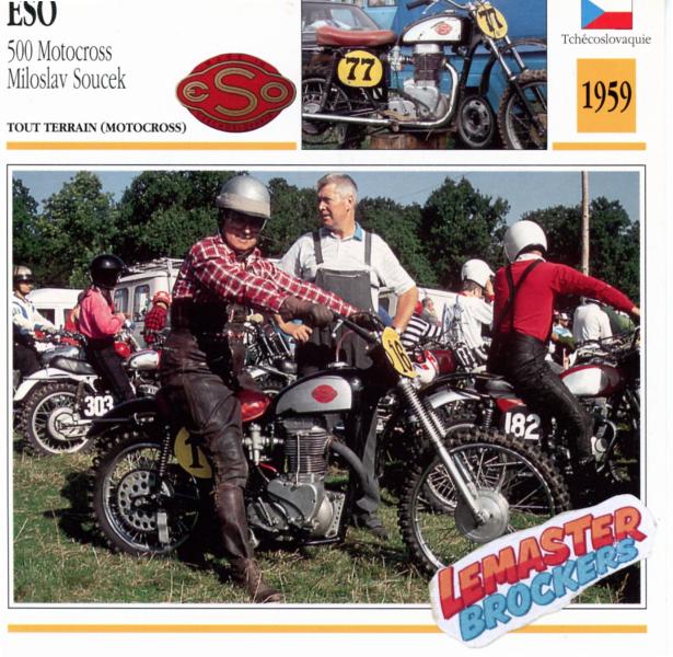 FICHE MOTOCROSS 500 ESO MILOSLAV SOUCEK 1959