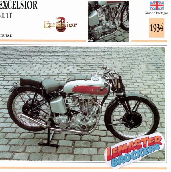 FICHE MOTO EXCELSIOR 500TT 1934