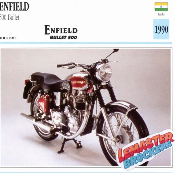 FICHE MOTO ENFIELD 500 BULLET 1990