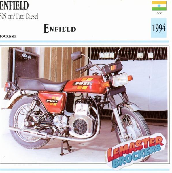 FICHE ENFIELD 325 FUZI DIESEL 1994