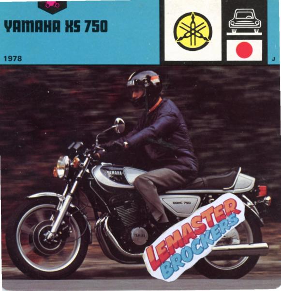 FICHE YAMAHA XS 750 1978