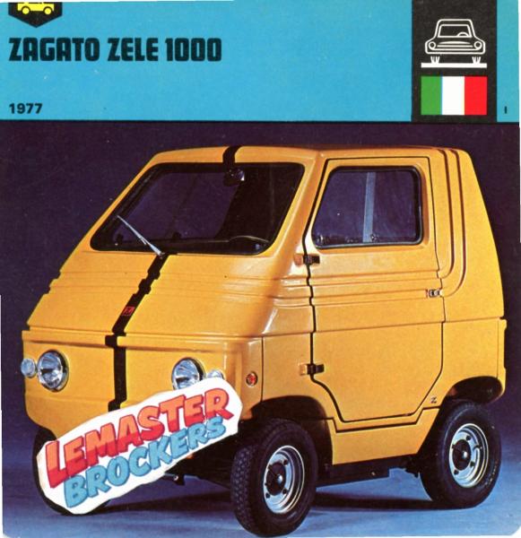 FICHE ZAGATO ZELE 1000 1977