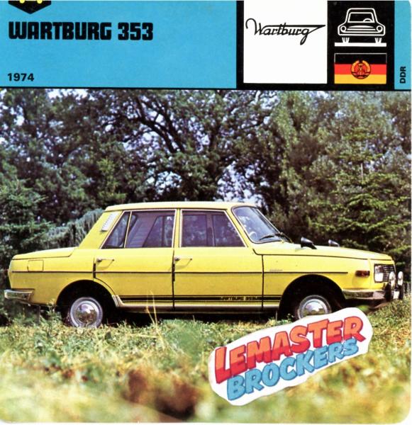 FICHE WARTBURG 353 1974