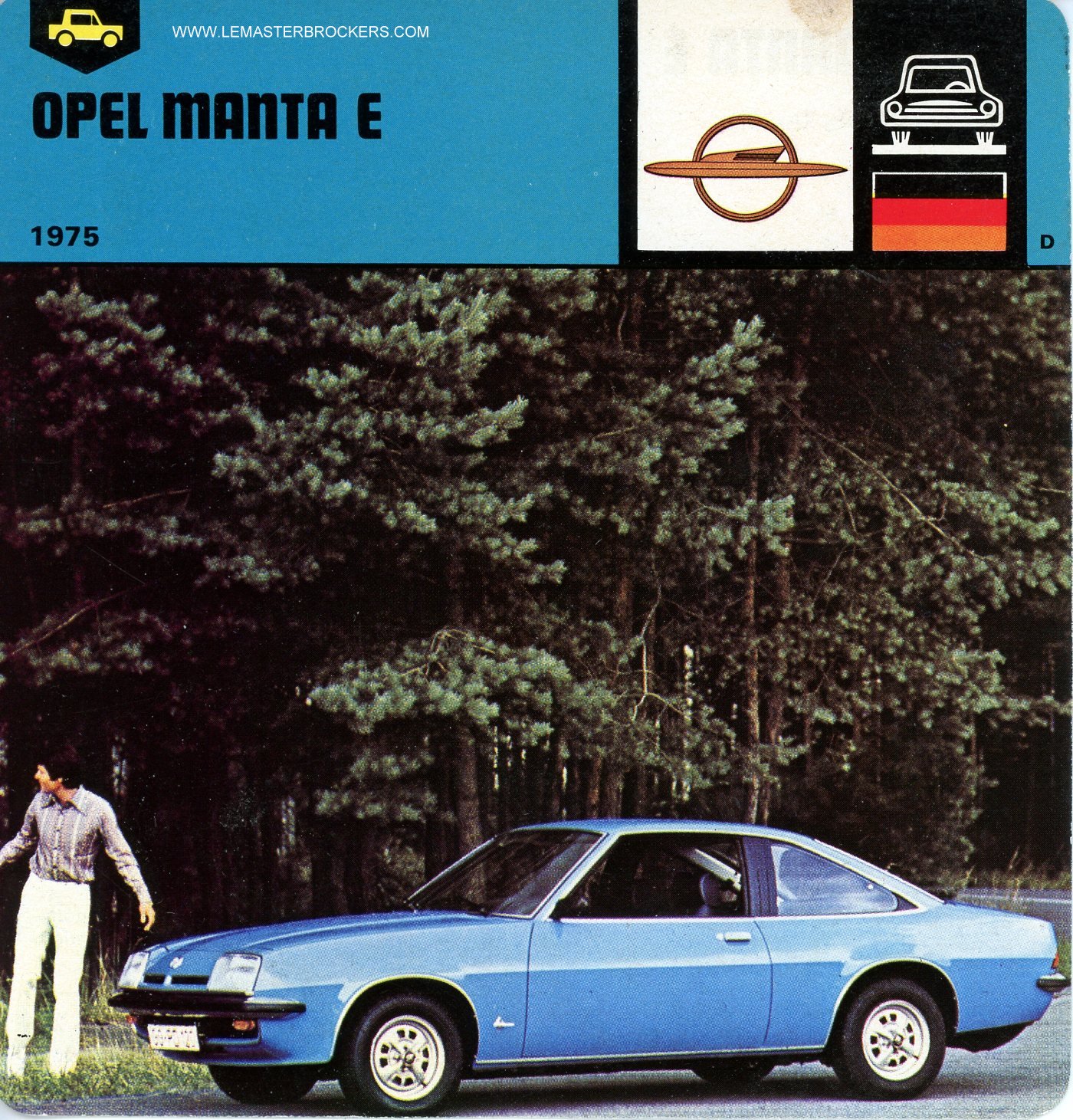 FICHE OPEL MANTA 1976