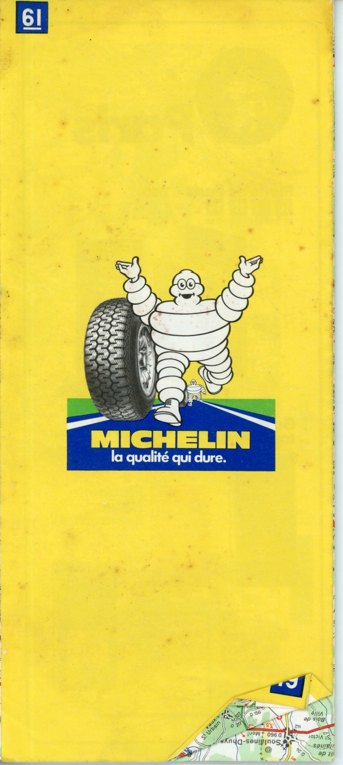CARTE-ROUTIÈRE-MICHELIN-61-1984-LEMASTERBROCKERS-COLLECTION-CARTE-MICHELIN
