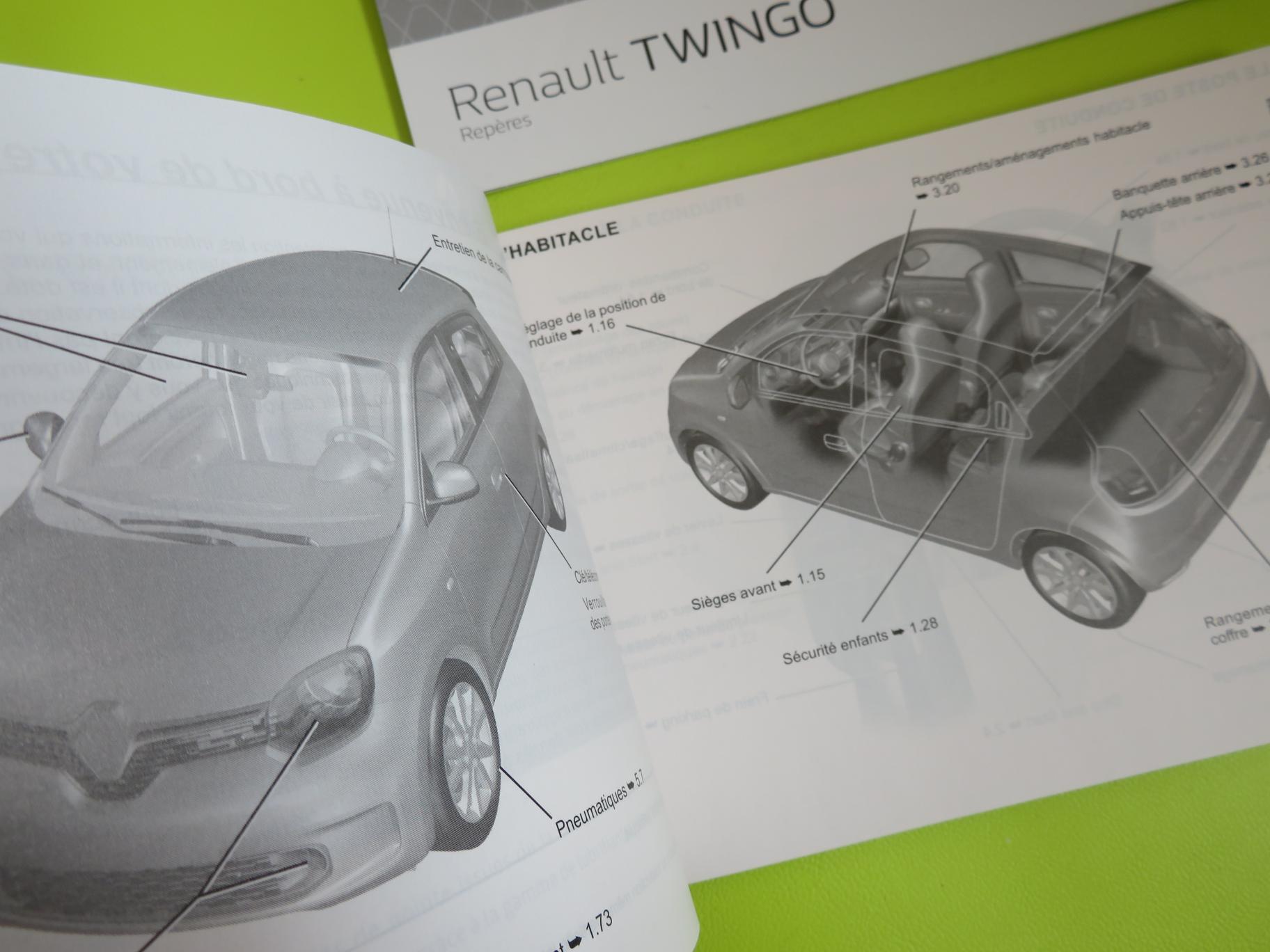 NOTICE DUTILISATION RENAULT TWINGO 2   CARNET REPÈRES