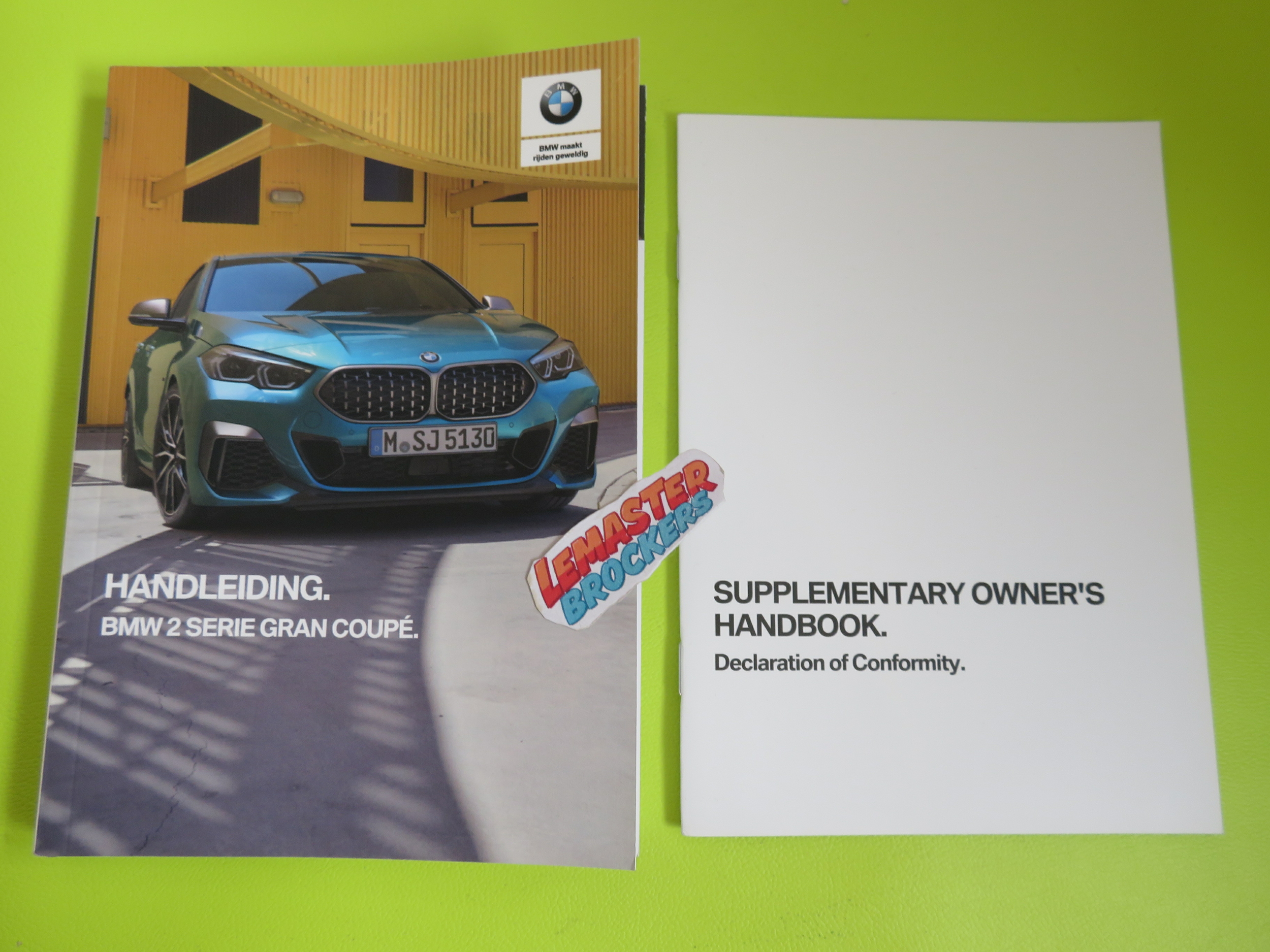 NOTICE MANUEL BMW SÉRIE 2 GRAN COUPÉ (NÉERLANDAIS) - VERSION ORIGINALE